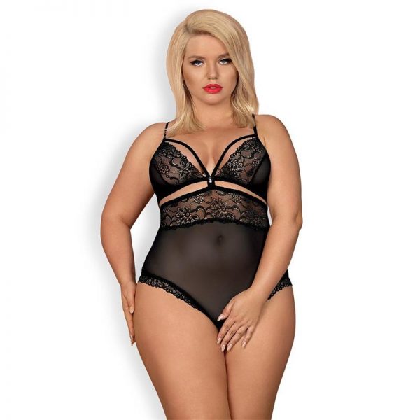 838-TED-1 Bodysuit Negro de precio barato