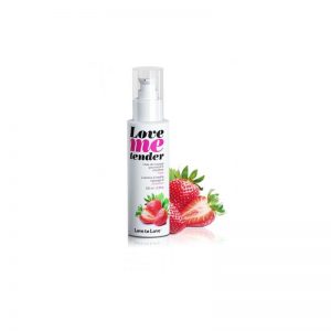 Aceite de Masaje Efecto Calor Love Me Tender Aroma a Fresa diseñado por la marca LOVE TO LOVE