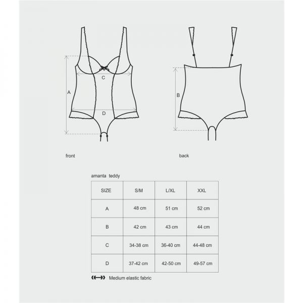 venta de Amanta Body Negro y Celeste en tienda erótica online