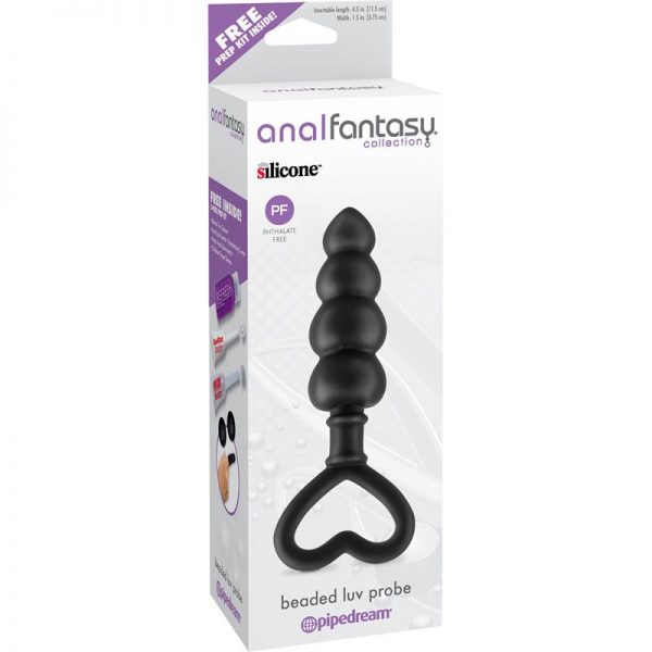 Anal Fantasy Collection  Beaded Luv Probe - Color Negro fabricante ANAL FANTASY COLLECT.