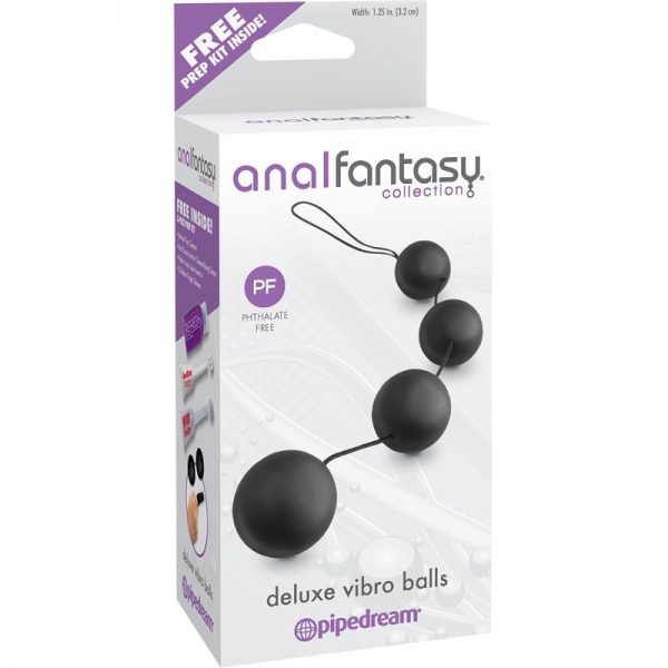 Anal Fantasy Collection Bolas Vibradoras Deluxe - Color Negro fabricante ANAL FANTASY COLLECT.