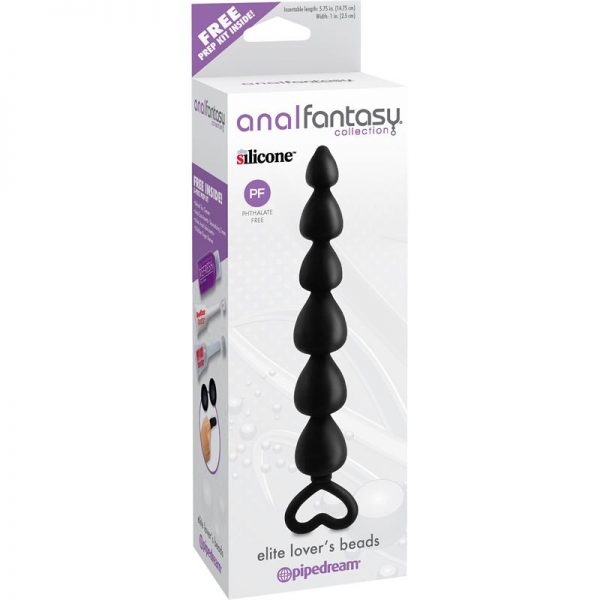 Anal Fantasy Collection  Elite Lovers Beads - Color Negro barato