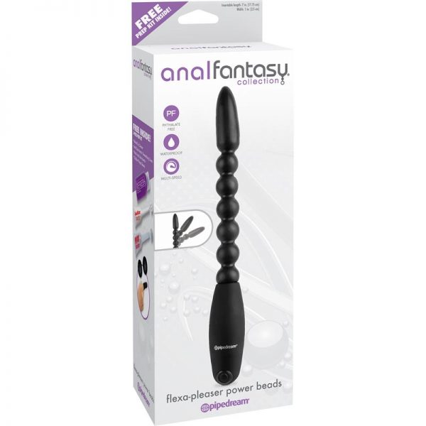 Anal Fantasy Collection  Flexa  Pleaser Power Beads - Color Negro barato