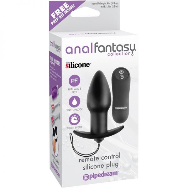 Anal Fantasy Collection Plug Silicona Control Remoto - Color Negro fabricante ANAL FANTASY COLLECT.