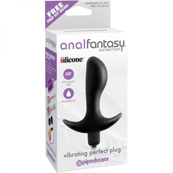 Anal Fantasy Collection Plug Vibración Perfecta - Color Negro barato