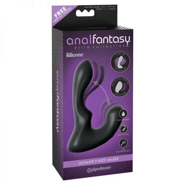 Anal Fantasy Elite Collection Estimulador Prostático Color Negro de calidad