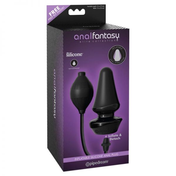 Anal Fantasy Elite Collection Plug Anal Inflable Color Negro de calidad