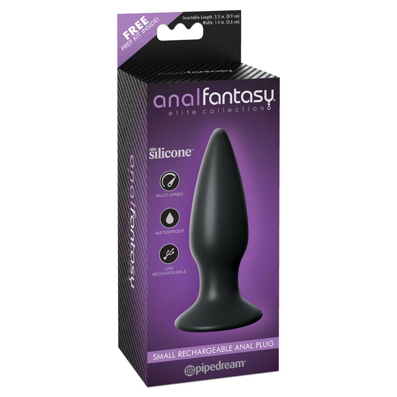 Anal Fantasy Elite Collection Plug Anal Recargable Negro de calidad