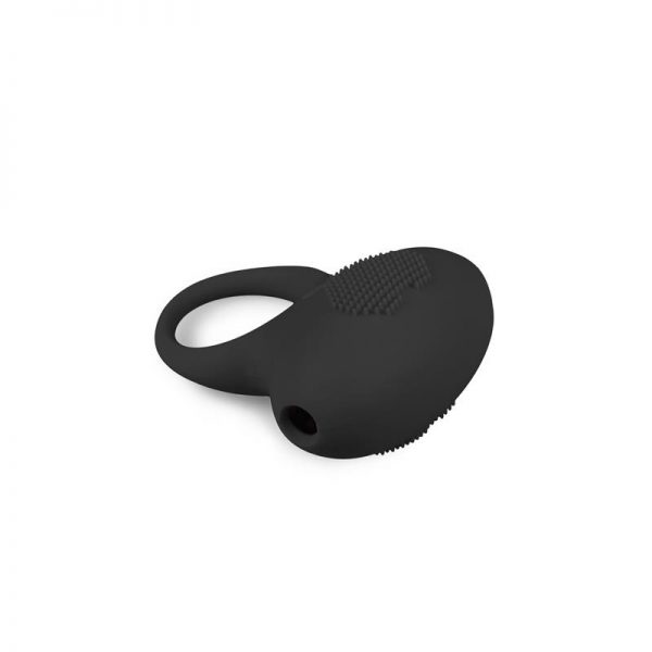 Anillo para Pene con Vibración Silicona - Negro de precio barato