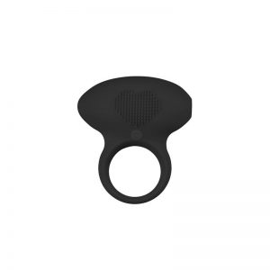 Anillo para Pene con Vibración Silicona - Negro diseñado por la marca EASYTOYS