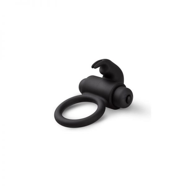 comprar Anillo para Pene con Vibración Conejito Silicona - Negro en sex shop online