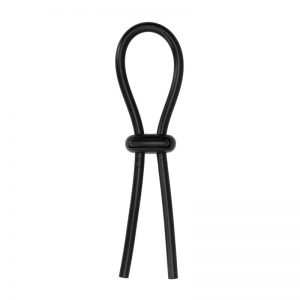 Anillo para el Pene Stretch Booster Negro diseñado por la marca SHOTS TOYS