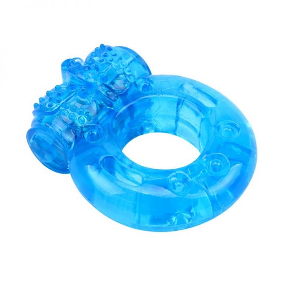 Anillo para el Pene y Vibracion 1.8 cm Azul barato