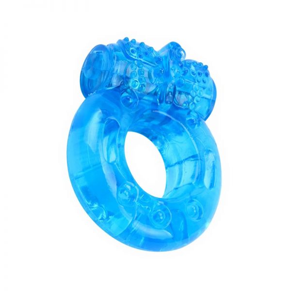 Anillo para el Pene y Vibracion 1.8 cm Azul de calidad