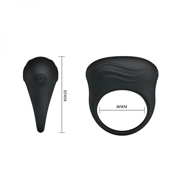 Anillo Vibrador Bertram Color Negro marca PRETTYLOVE