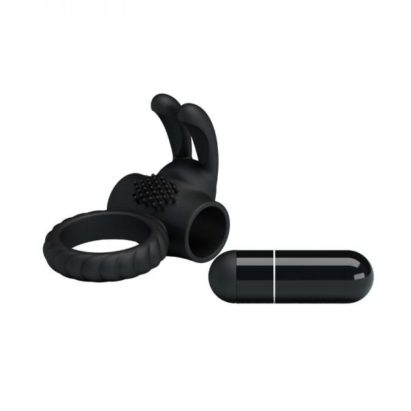 Anillo Vibrador Eudora Color Negro marca PRETTYLOVE