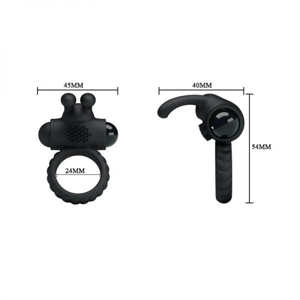 Anillo Vibrador Eudora Color Negro barato