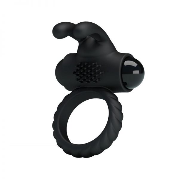 Anillo Vibrador Eudora Color Negro diseñado por la marca PRETTYLOVE