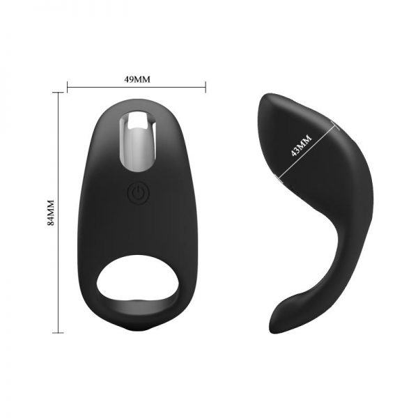 Anillo Vibrador Gemma USB Silicona Negro barato