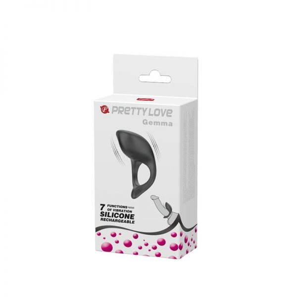 Anillo Vibrador Gemma USB Silicona Negro de calidad