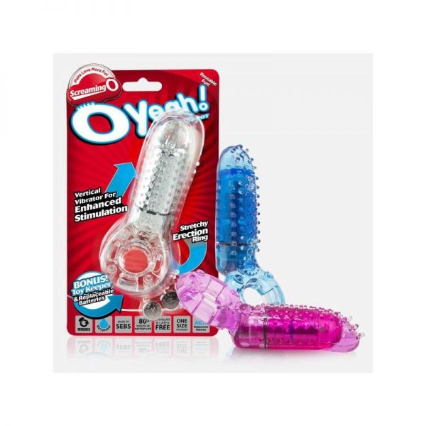Anillo Vibrador O Yeah Vertical Púrpura de calidad y barato