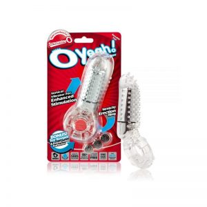 Anillo Vibrador O Yeah Vertical Transparente de la marca SCREAMINGO
