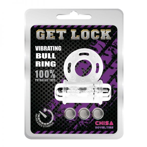 Anillo Vibrador para el Pene  Bull Ring Transparente de la tienda erótica web www.tiendaeroticaweb.es