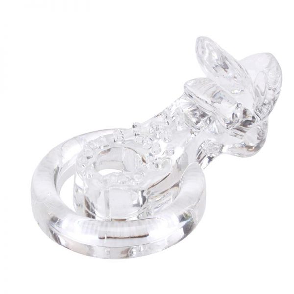 comprar Anillo Vibrador para el Pene The Tongue Transparente barato y de calidad