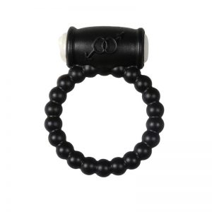 Anillo Vibrador Balls Silicona Negro diseñado por la marca ALIVE