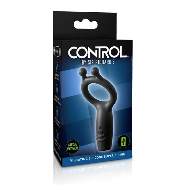 Anillo Vibrador Silicona Recargable Control Vibrating Super C-Ring diseñado por la marca SIR RICHARDS