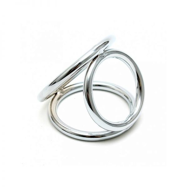 Anillos en Triángulo Metálico para Pene y Testículos barato
