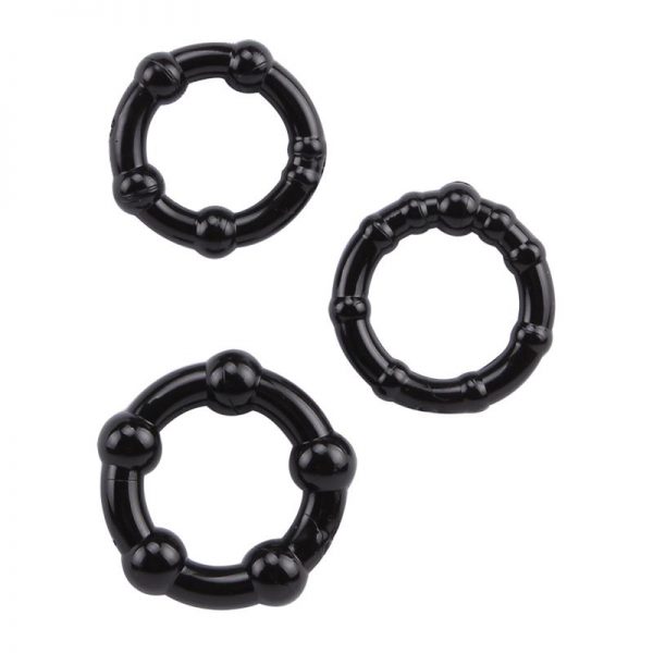 Anillos para el Pene Beaded Negro diseñado por la marca CHISA