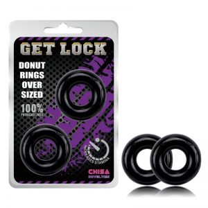 Anillos para el Pene Donut Negro diseñado por la marca CHISA