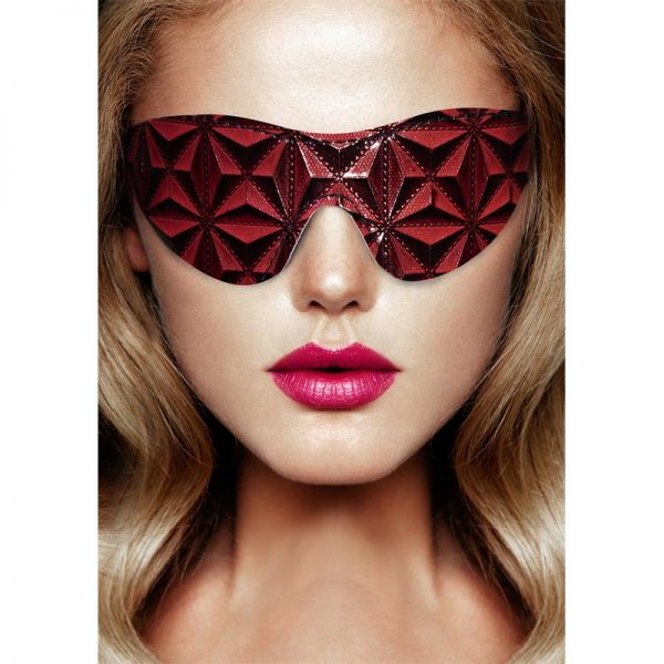 Antifaz Ajustable Burgundy fabricado por OUCH LUXURY