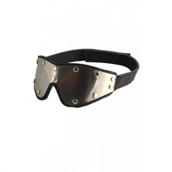 Antifaz Cuero y Metal Flexible Ajustable de calidad