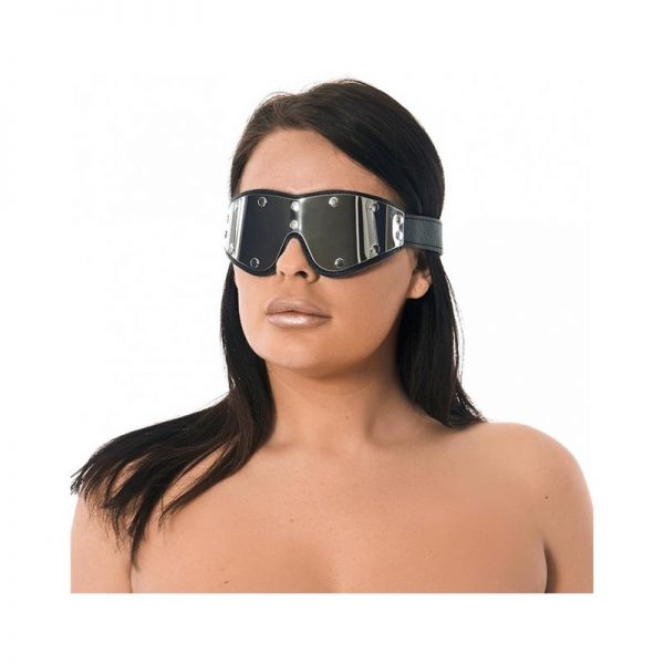Antifaz Cuero y Metal Flexible Ajustable barato