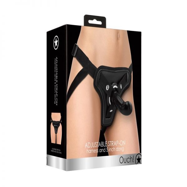 comprar Arnés Ajustable con Dildo 13 cm Color Negro barato y de calidad