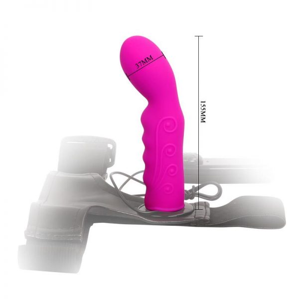 Arnés con Dildo Púrpura 15.5 cm diseñado por BAILE