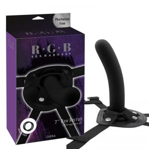 Arnés con Dildo Raw Recruit Talla L Negro diseñado por la marca CHISA