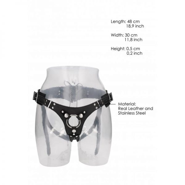 comprar Arnés de Cuero Ajustable Talla Única Negro en sex shop online