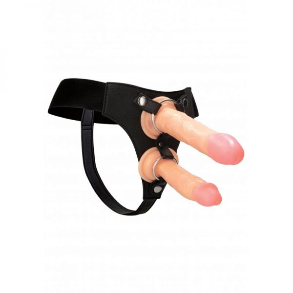 Arnes de Doble Penetración Negro fabricado por REALROCK