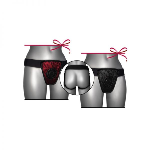 Arnés de Luxe Sin Espalda Negro S - XL barato