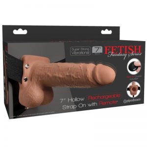Arnes Elastico con Dildo Hueco 7 10 Funciones Control Remoto USB de la marca FETISH FANTASY SERIES