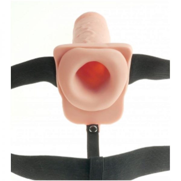 Arnes Elastico con Dildo Hueco 9 10 Funciones Vibracion USB Natural de calidad y barato