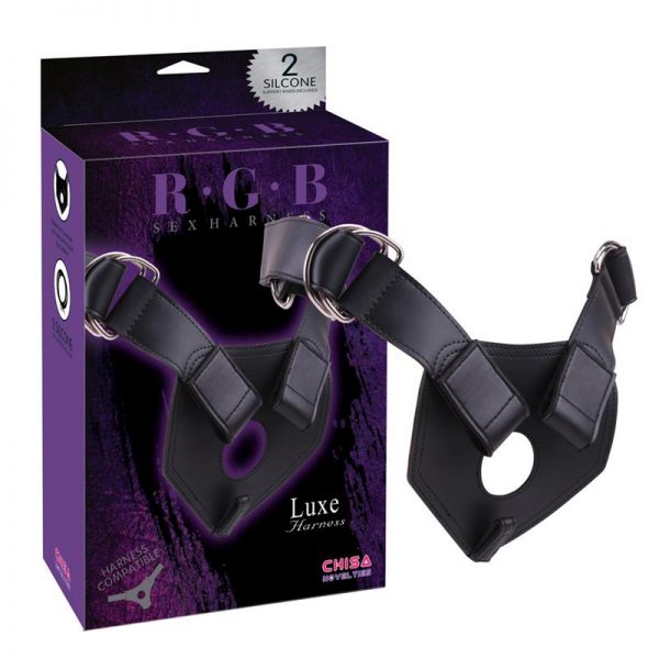 Arnés Luxe Silicona Negro diseñado por la marca CHISA