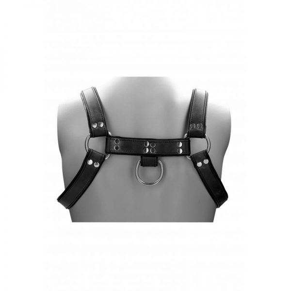 comprar Arnés para Pecho Masculino de Cuero Negro en sex shop online