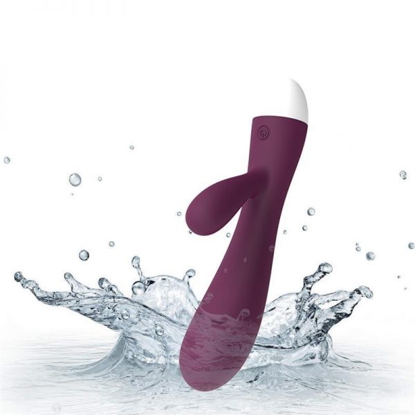 Bacall Vibrador Silicona Doble Motor USB Púrpura de la tienda erótica web www.tiendaeroticaweb.es