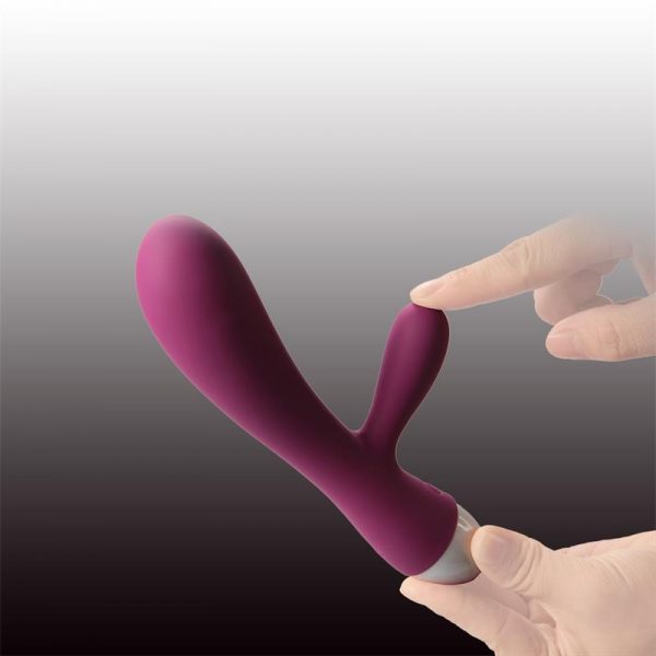 Bacall Vibrador Silicona Doble Motor USB Púrpura marca ENGILY ROSS