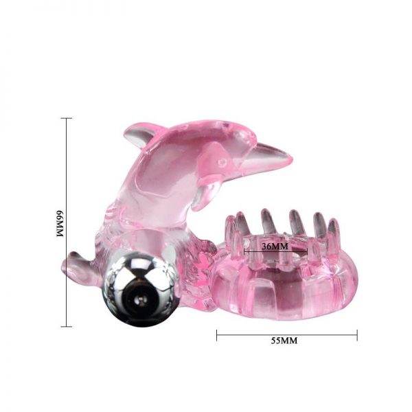 Baile Anillo Vibrador Love Dolphig Ring Rosa en www.tiendaeroticaweb.es