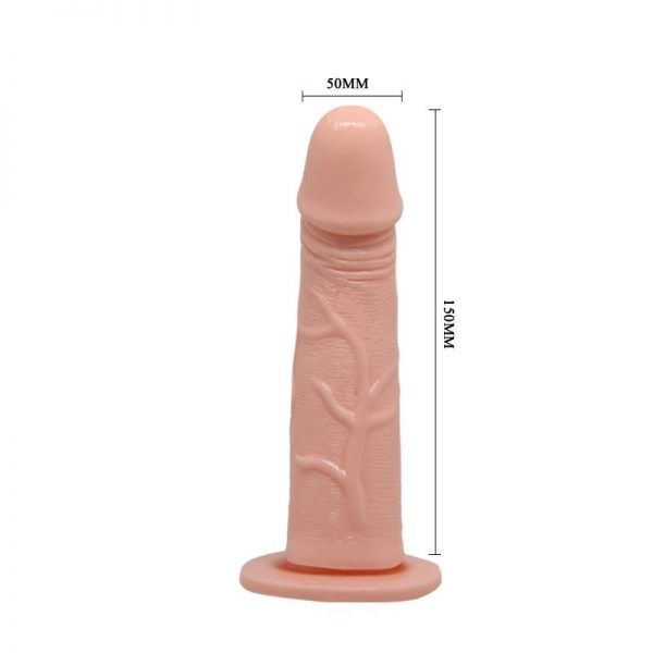 comprar Baile Arnés con Dildo Vibrador Natural 15 cm